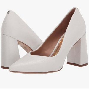 Sam Edelman Circus White Pointed Toe Pumps